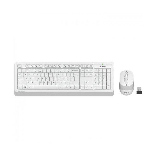 A4 Tech FG1010 USB TR Q Beyaz Kablosuz Klavye Mouse Set