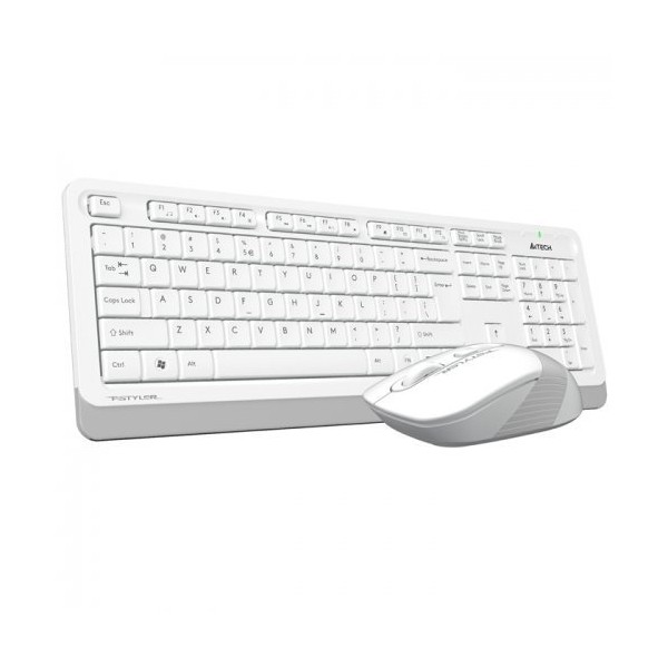 A4 Tech FG1010 USB TR Q Beyaz Kablosuz Klavye Mouse Set 2