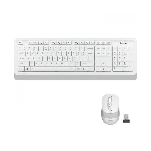 A4 Tech FG1010 USB TR Q Beyaz Kablosuz Klavye Mouse Set 4