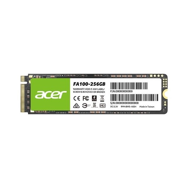 Acer 256GB 300MB-2700MB/S M.2 PCIE SSD (FA100-256GB)