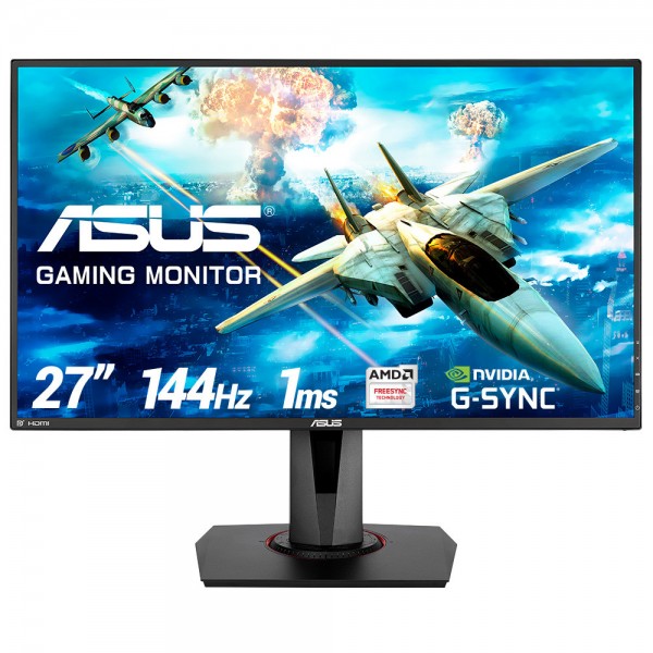 ASUS 27" VG278Q 144Hz 1ms DVI-D HDMI DP FHD Freesync ve G-sync Uyumlu Gaming Monitör Outlet Pikselli Ürün 1