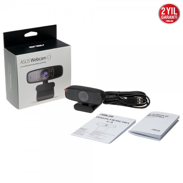 ASUS C3 USB Yayıncı Full HD 1080p 30 FPS Webcam 5