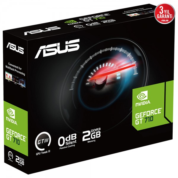 ASUS GT710-SL-2GD3-BRK-EVO NVIDIA GeForce GT 710 2 GB GDDR3 Ekran Kartı 5