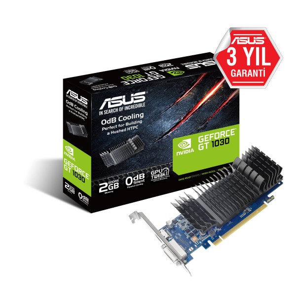 ASUS GT1030-SL-2G-BRK GeForce GT 1030 2GB GDDR5 64Bit DX12 Ekran Kartı
