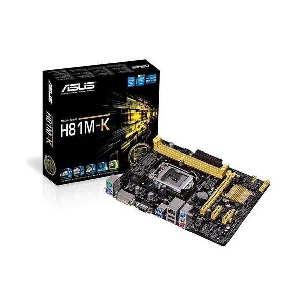ASUS H81M-K Intel H81 1600MHz DDR3 Soket 1150 Micro-ATX Anakart 1