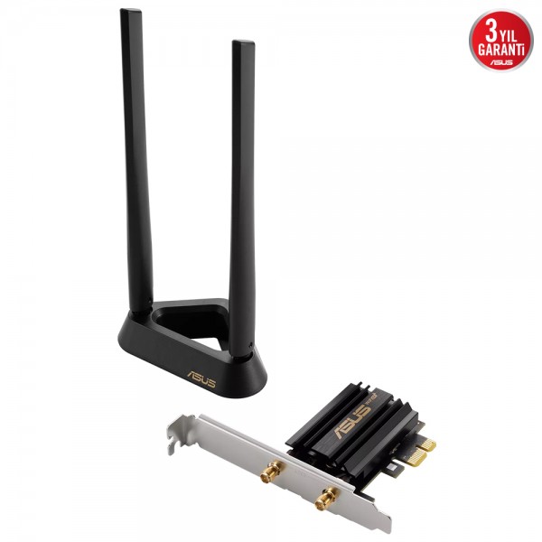 ASUS PCE-AXE59BT Harici Anten WiFi 6e PCI-E Adaptor 3