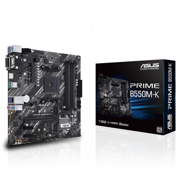 ASUS PRIME B550M-K 4600MHz(OC) DDR4 Soket AM4  mATX Anakart