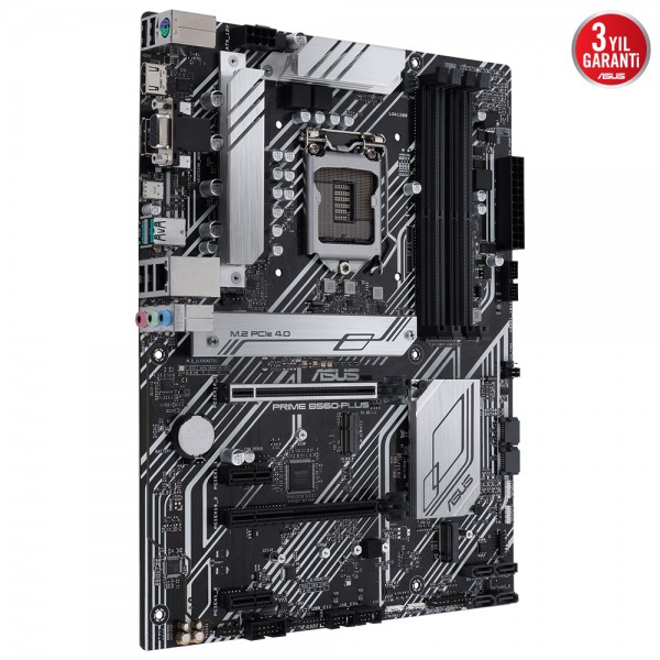 Asus Prime B560-Plus Intel B560 Soket 1200 DDR4 4600(OC)MHz ATX Gaming Anakart 3