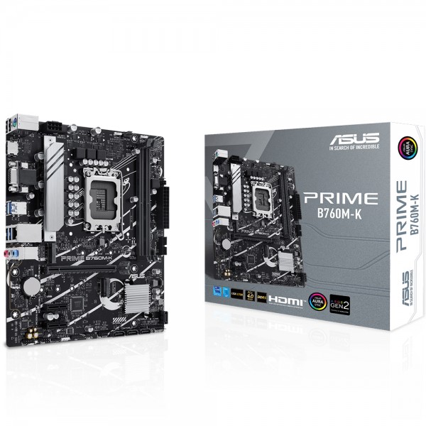 Asus PRIME B760M-K 5333mhz(OC) RGB 1700p mATX DDR5 Anakart