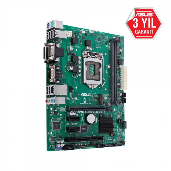 ASUS PRIME H310M-C R2.0/CSM 2666MHz(OC) DDR4 Soket 1151 M.2 VGA DVI mATX Anakart 3