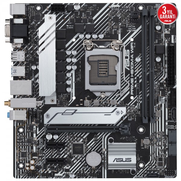 Asus Prime H510M-A WIFI Intel H510 Soket 1200 DDR4 3200(OC)MHz mATX Gaming Anakart 2