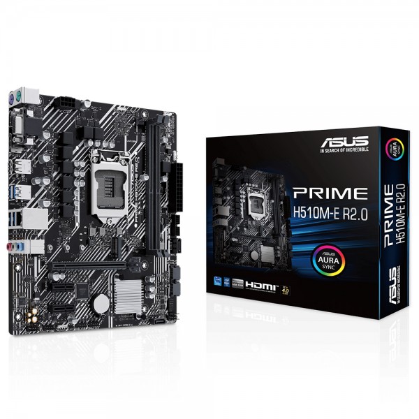 ASUS PRIME H510M-E R2.0 Intel H470 LGA1200 DDR4 3200MHz RGB mATX Anakart 1