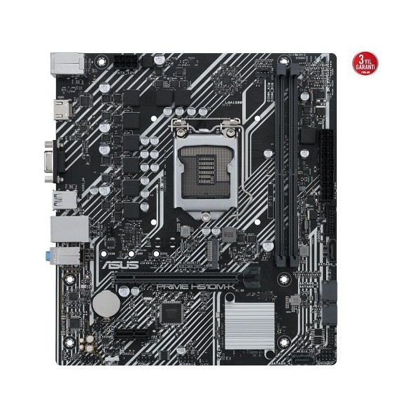 ASUS PRIME H510M-K Intel H510 Soket 1200 DDR4 3200(OC)MHz mATX Gaming Anakart 2