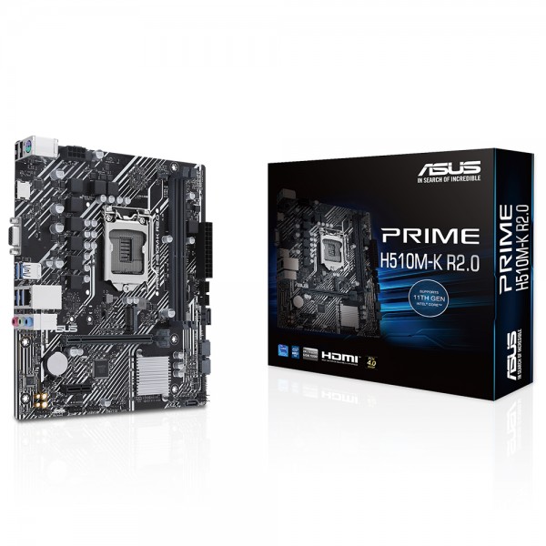ASUS PRIME H510M-K R2.0 Intel H470 LGA1200 DDR4 3200MHz mATX Anakart 1