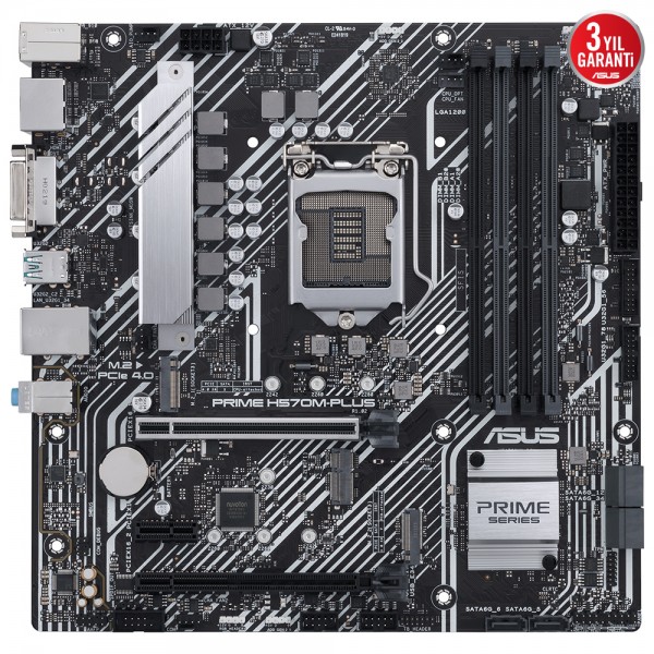 Asus Prime H570M-PLUS Intel H570 Soket 1200 DDR4 4600(OC)MHz mATX Gaming Anakart 2
