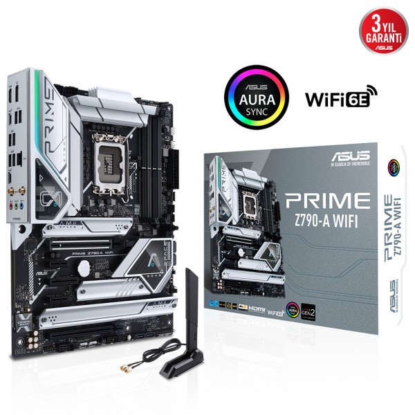 ASUS PRIME Z790-A WIFI Intel Z790 LGA1700 DDR5 7000 ATX GAMING ANAKART