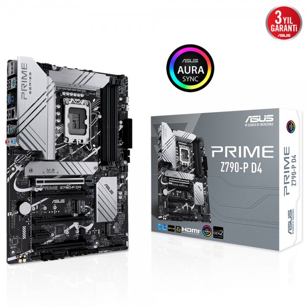 ASUS PRIME Z790-P D4 Intel Z790 LGA1700 DDR4 5333 ATX GAMING ANAKART