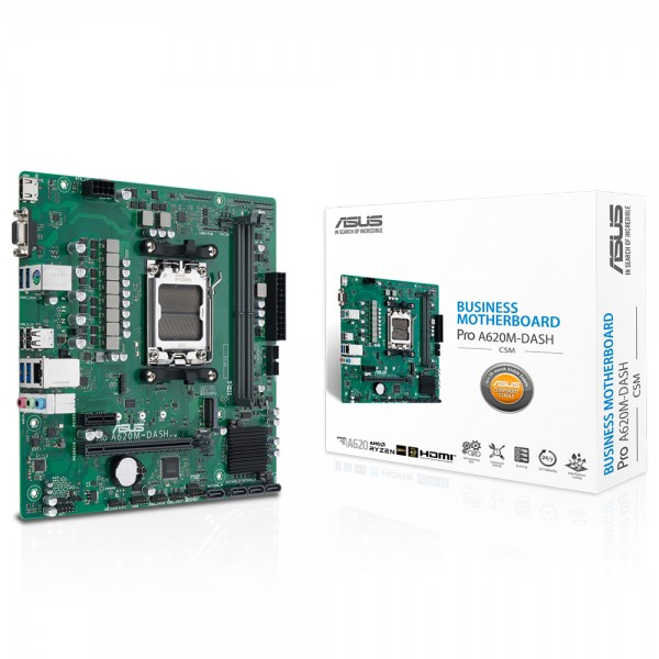 ASUS PRO A620M-DASH-CSM AMD A620 AM5 DDR5 6400MHz mATX Anakart 1