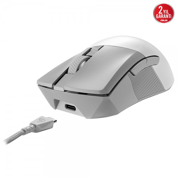 ASUS ROG GLADIUS III AimPoint Kablosuz Beyaz Gaming Mouse 4