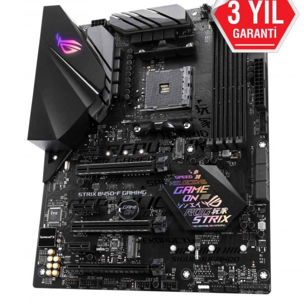 Asus Rog Strix B450-F Gaming AMD B450 AM4 DDR4 4400 Mhz ATX Anakart 3