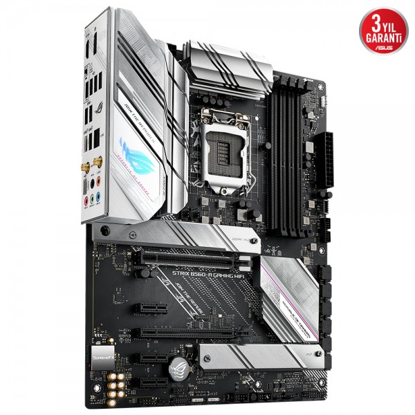 Asus ROG Strix B560-A Gaming WIFI Intel B560 Soket 1200 DDR4 5000(OC)MHz ATX Gaming Anakart 3