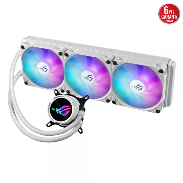 ASUS ROG STRIX LC III 360 ARGB White 360mm Intel-AMD Uyumlu Beyaz İşlemci Sıvı Soğutucu 3