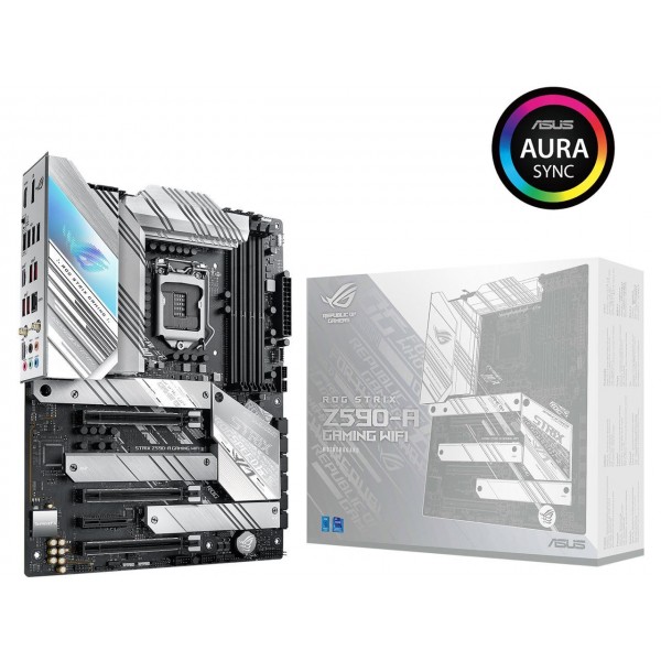 Asus ROG Strix Z590-A Gaming WIFI Intel Z590 Soket 1200 DDR4 5333(OC)MHz ATX Gaming Anakart