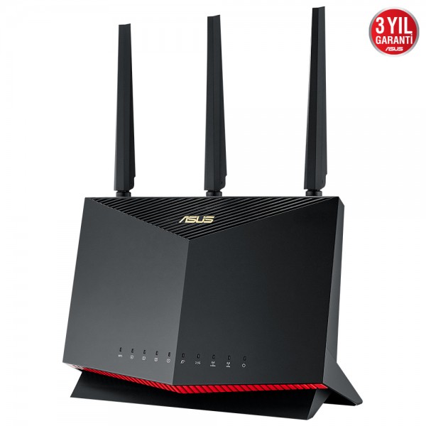 Asus RT-AX86U Wifi6 DualBand Gaming Ai Mesh AiProtection Torrent Bulut 4G Vpn Router-Access Point 3