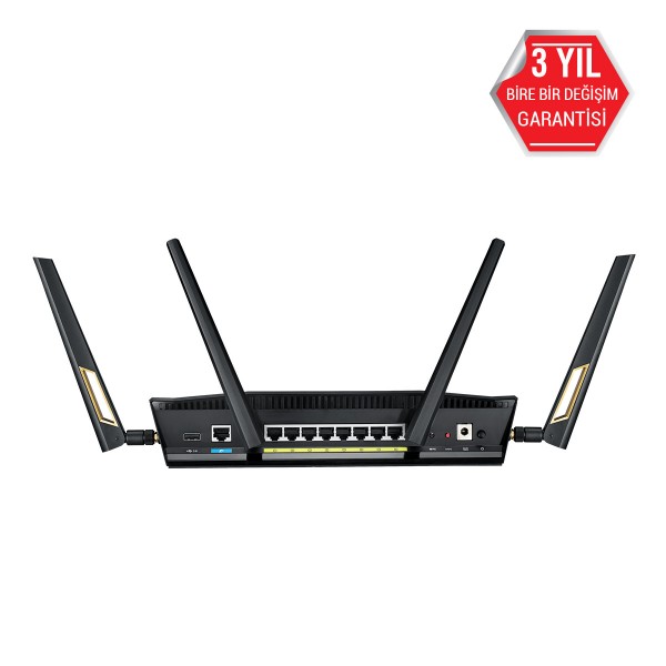 Asus RT-AX88U Wifi6 DualBand Gaming Ai Mesh AiProtection Torrent Bulut Dlna 4G Vpn Router-Access Point 4