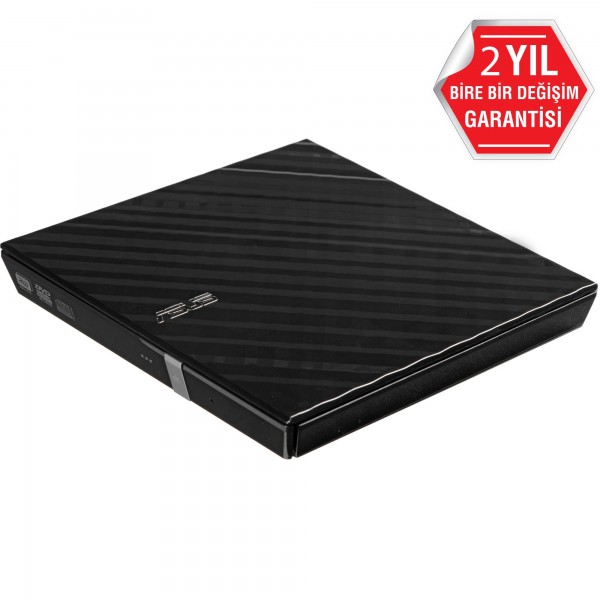 Asus SDRW-08D2S-U Lite 8X USB 2.0 Siyah Harici Slim Dvd Yazıcı 1