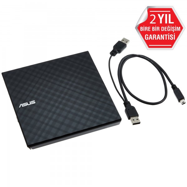 Asus SDRW-08D2S-U Lite 8X USB 2.0 Siyah Harici Slim Dvd Yazıcı 2