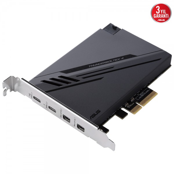 Asus ThunderboltEX 4 Kart PCI Express 2 x Thunderbolt 4 (USB-C) 2 x Mini DisplayPort TBT Header USB 2.0 Başlık 3