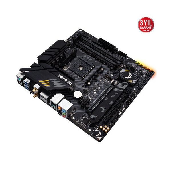 ASUS TUF GAMING B550M-PLUS (WI-FI) 4600MHz(OC) DDR4 Soket AM4 HDMI DP mATX Anakart 4