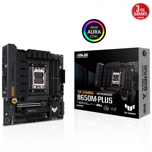 ASUS TUF GAMING B650M-PLUS AMD Socket AM5 Micro Atx Anakart
