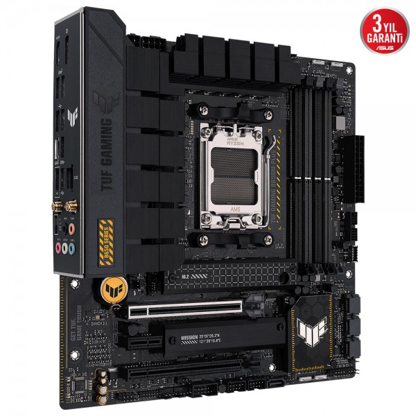 ASUS TUF GAMING B650M-PLUS WIFI 6400MHz AMD B650 Soket AM5 mATX Anakart 3