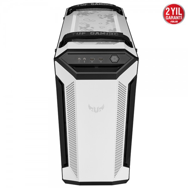 ASUS TUF Gaming GT501 White Edition USB 3.1 Temperli Cam RGB Fan E-ATX Mid-Tower Gaming Kasa 5