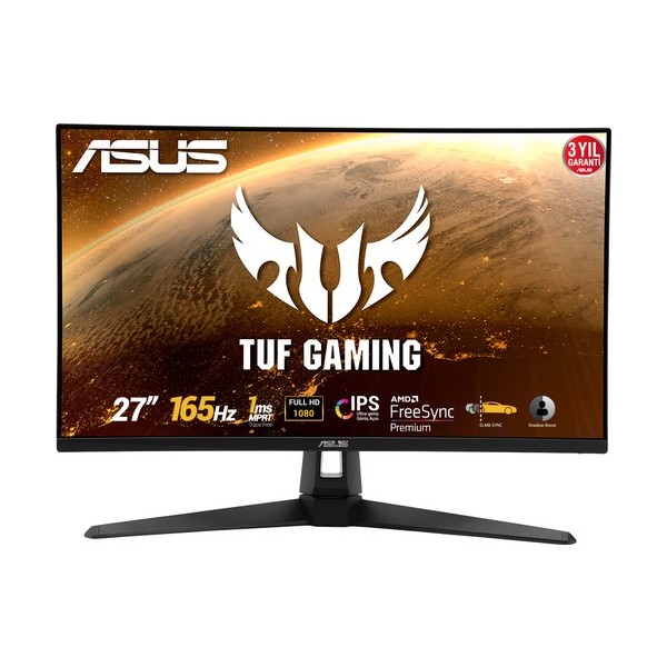 ASUS TUF Gaming VG279Q1A 27" 144Hz 1ms (HDMI+Display) FreeSync Full HD IPS  LED Monitör Outlet Ölü Piksel Outlet Pikselli Ürün 2 Yıl garanti 1