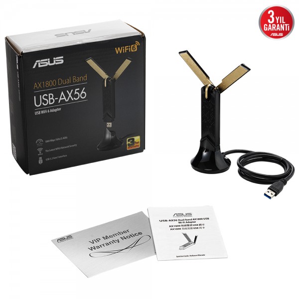 ASUS USB AX56 WIFI6 KABLOSUZ USB ADAPTÖR 5