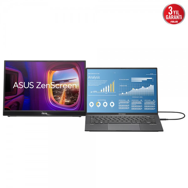 ASUS ZenScreen MB16QHG 15,6" IPS 2560x1440 2K 5MS 120HZ Taşınabilir Monitör 5