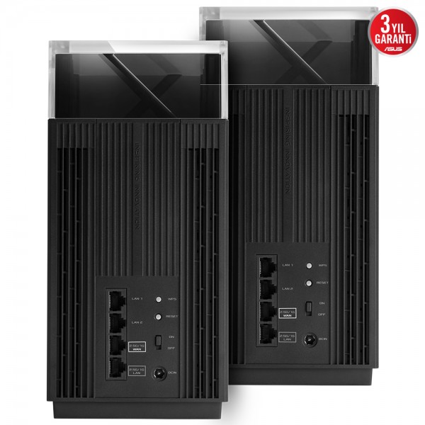 ASUS ZenWiFi Pro ET12 WIFI6-Gaming-Ai Mesh-AiProtection-Bulut-VPN-Kablosuz Ağ Dağıtım Mesh Sistemi(Siyah İkili Paket) 4
