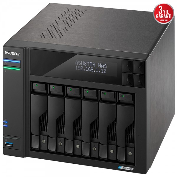 ASUSTOR AS6706T CELERON N5105 QC-8GB RAM-6-diskli Nas Server 4