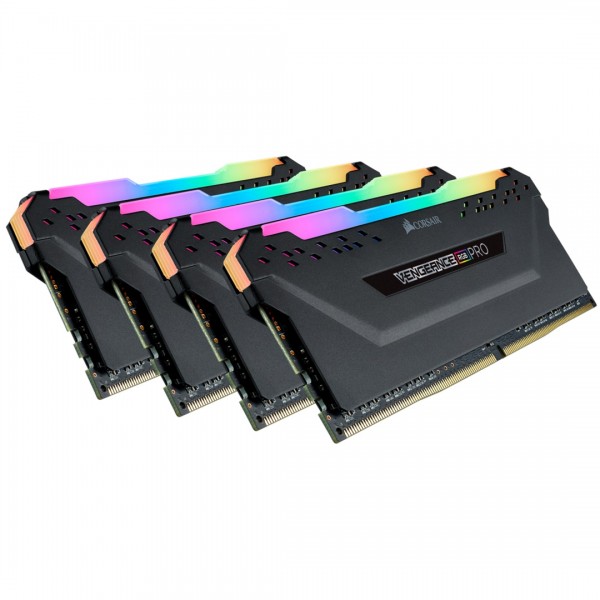 Corsair 32GB(4x8) Vengeance RGB Pro Siyah 3200mhz CL16 DDR4 Ram (CMW32GX4M4E3200C16) 1