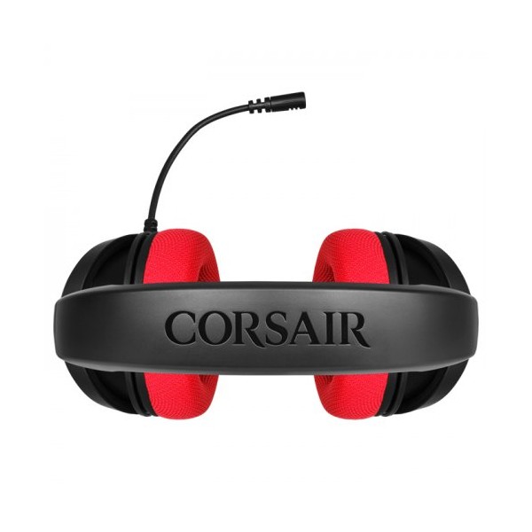 Corsair HS35 Stereo Kırmızı CA-9011198-EU Ayrılabilir Mikrofonlu Kablolu Gaming Kulaklık 4