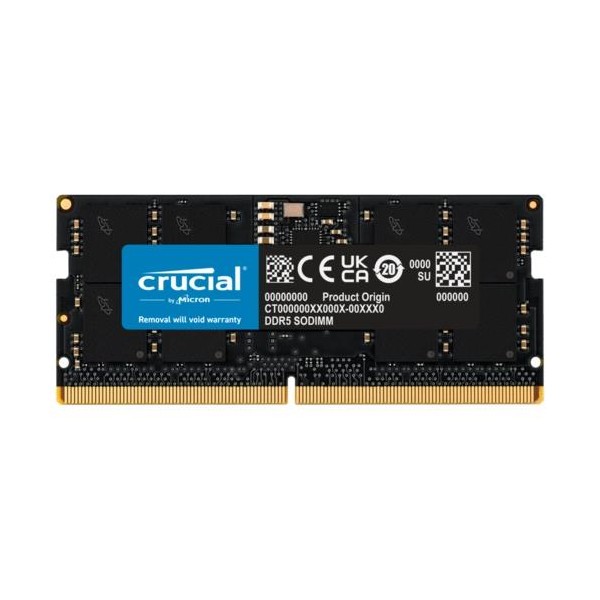 Crucial NTB 16GB 5600Mhz DDR5 CT16G56C46S5
 1.1V/CL46/SODIMM
