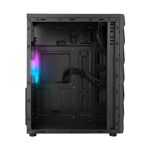 Rampage ARC-X RGB Ledli Siyah Acrylic Panel 120mm Fanlı Gaming Oyuncu Kasası PSU YOK 4