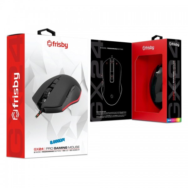 Frisby FM-G3345K Programlanabilir 8.000DPI RGB Oyuncu Mouse (GX24) 5