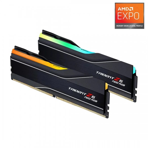 Gskill TZ5 Neo RGB Siyah 64GB (2x32GB) DDR5-6000Mhz DUAL F5-6000J3040G32GX2-TZ5NR 2
