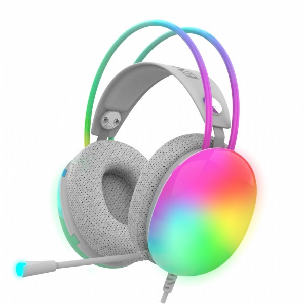 Inca IGK-X8Y Empousa 7.1 Surround RGB Led Gamıng Beyaz Kulaklık
