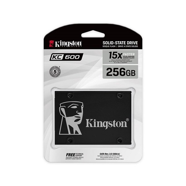 Kingston 256GB 550/500MB/s KC600 SKC600/256G 2.5" SATA 3 SSD Disk 2
