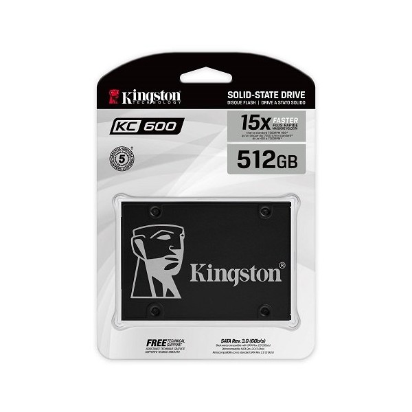 Kingston 512GB 550/520MB/s KC600 SKC600/512G 2.5" SATA 3 SSD Disk 2